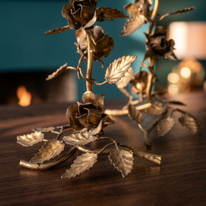 Floral <b>Candlestick</b> <b>Holder</b> for Home Decoration Durable Metal Design - Product Image 6