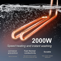 Chauffe-eau électrique de 15 L, 220 V, réservoir intérieur en acier inoxydable portable, classe d'efficacité énergétique B, pour une utilisation domestique en cuisine