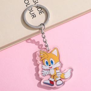 Sevimli Kirpi <span class=keywords><strong>Sonic</strong></span> Anime Anahtarlık Çanta Okul Çantası Süsü Plastik ve Paslanmaz Çelik Akrilik Dijital Fotoğraf Anahtarlık CN;ZHE - Product Image 6