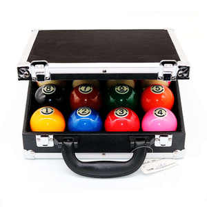 Bolas <span class=keywords><strong>de</strong></span> <span class=keywords><strong>Billar</strong></span> <span class=keywords><strong>de</strong></span> Resina Ecológicas YALEKANG, Juego <span class=keywords><strong>de</strong></span> Bolas <span class=keywords><strong>de</strong></span> <span class=keywords><strong>Billar</strong></span> <span class=keywords><strong>de</strong></span> 57.2 mm <span class=keywords><strong>de</strong></span> Calidad Profesional y Estuche <span class=keywords><strong>de</strong></span> Cuero y Aluminio para Uso en Casa, Salón o Club - Product Image 2