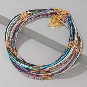 Nuevo y exquisito collar de piedras preciosas facetadas pequeñas para mujer, joyería hecha a mano, collar con cuentas de cristales curativos para regalos de vacaciones - Product Image 2