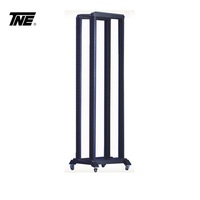 Baie de serveur ouverte à quatre poteaux 17U-42U avec roues, divers accessoires optionnels, acier SPCC, protection IP20, en stock