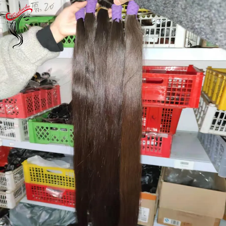 36 "38" 40 "42" 44 "Inch Toegevoegd Exotische Weave Raw Virgin Bohemian Super Lange Natuurlijke straight Human Hair Extension Enkele Bundel