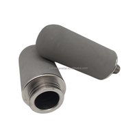 Eléments filtrants poreux micron 20*300mm filetage M10 1 2 5 microns diffuseur d'air en acier inoxydable fritté
