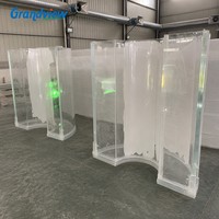 Acuario de Acrílico Irregular Grande y Personalizado de Grandview, Acuario de Acrílico Grueso para Proyectos Comerciales Públicos, Directo de Fábrica