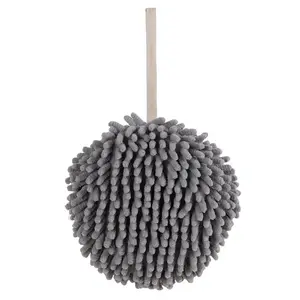 Creative chenille sponge thickened soft super absorbent bathroom kitchen quick-drying handle towel handball dust duster