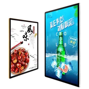 Led Light Box Papan Menu Tanda Hitam Iklan Luar Ruangan Poster Tipis Bingkai Tampilan A1 A2 A3 A4 Menyesuaikan