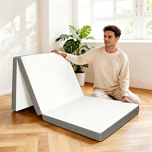 Colchón de Espuma Ecológico, Transpirable, Plegable en Tres Partes, Económico y Moderno, Fácil de Transportar, Limpiar, Suave y Cómodo, Comprimido al Vacío - Product Image 5