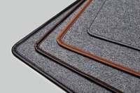 Grand tapis de bureau en cuir feutre, recouvert, pour clavier et souris