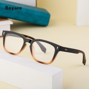 Boyarn Square Blue Light Blocking <span class=keywords><strong>Gafas</strong></span> <span class=keywords><strong>de</strong></span> computadora Hombres Lectura Prescripción Transparente <span class=keywords><strong>Hombre</strong></span> Far Sight <span class=keywords><strong>Gafas</strong></span> <span class=keywords><strong>de</strong></span> sol - Product Image 2