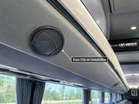 Pièces de bus de haute qualité à prix d'usine, sortie d'air en plastique ABS 57HL1-09501-AMP pour bus Higer, remplacement de la grille de ventilation de climatisation de luxe