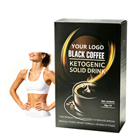 Café Noir Cétogène en Poudre en Gros, 20g x 10 Sachets pour le Soutien Métabolique Quotidien et Complément Nutritionnel pour un Mode de Vie Actif