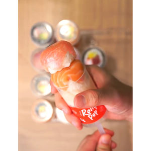 Nuevo y Moderno Envase Ecológico de PET y PP para Llevar, Tubo Cilíndrico para Sushi, Postres y Tiramisú con Tapa - Product Image 1