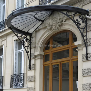 Cubierta <span class=keywords><strong>para</strong></span> Ventana, Parasol de Vidrio Templado, Estilo Europeo, Toldo de Hierro <span class=keywords><strong>para</strong></span> Patio, <span class=keywords><strong>Terraza</strong></span>, Balcón, Techo - Product Image 6