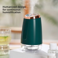 Humidificateur d'air intelligent avec lumière chaude, commande tactile silencieuse, rechargeable par USB, diffuseur d'arômes portable pour chambre à coucher