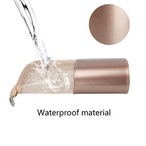 Pochette à pinceaux de maquillage en plastique avec fermeture éclair, résistante à l'eau, pliable, portable, organiseur de cosmétiques, étui de voyage personnalisé - Product Image 4