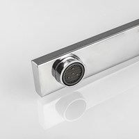 Robinet de cuisine à tube plat en plastique thermostatique moderne Robinet de lavabo carré pour éviers pour salle de bain et hôtel