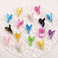 Perles Alphabet Arc-en-ciel Irisées à Grand Trou A-Z en Acrylique pour DIY Porte-clés Bracelet Chaîne de Téléphone Accessoires de Porte-clés