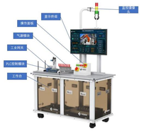 Plataforma de Entrenamiento de Integración de Sistemas de Fabricación Inteligente LG-ISFTP03 con Robot Industrial y Control PLC