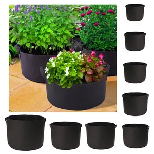 3/4/5/7 galloni Grow Bags feltro Grow Bag giardinaggio tessuto Grow Pot verdura Growing fioriera Garden grow bag