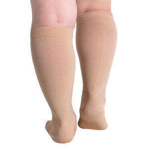 Calzini a compressione a punta stretta 20-30mmHg donne e uomini sostengono la circolazione stinco stinco e il volo delle vene Varicose di recupero del polpaccio - Product Image 6