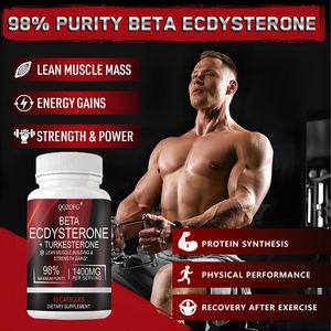 Beta <span class=keywords><strong>Ecdysterone</strong></span> + Turkesterone 1400mg 98% Purezza per Aumento Massa Muscolare Magra e Forza 60 Capsule Migliora la Sintesi Proteica - Product Image 4