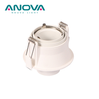 IP20 Anti-éblouissement UGR<10 360 degrés Gimbal gu10 rond led projecteur luminaire downlight cadre gu10