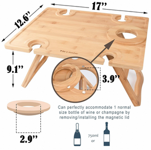 <span class=keywords><strong>Plateau</strong></span> à vin <span class=keywords><strong>en</strong></span> <span class=keywords><strong>bois</strong></span> pliable <span class=keywords><strong>de</strong></span> nouveauté <span class=keywords><strong>en</strong></span> gros <span class=keywords><strong>pour</strong></span> les pique-niques <span class=keywords><strong>en</strong></span> plein air sur la plage - Product Image 3
