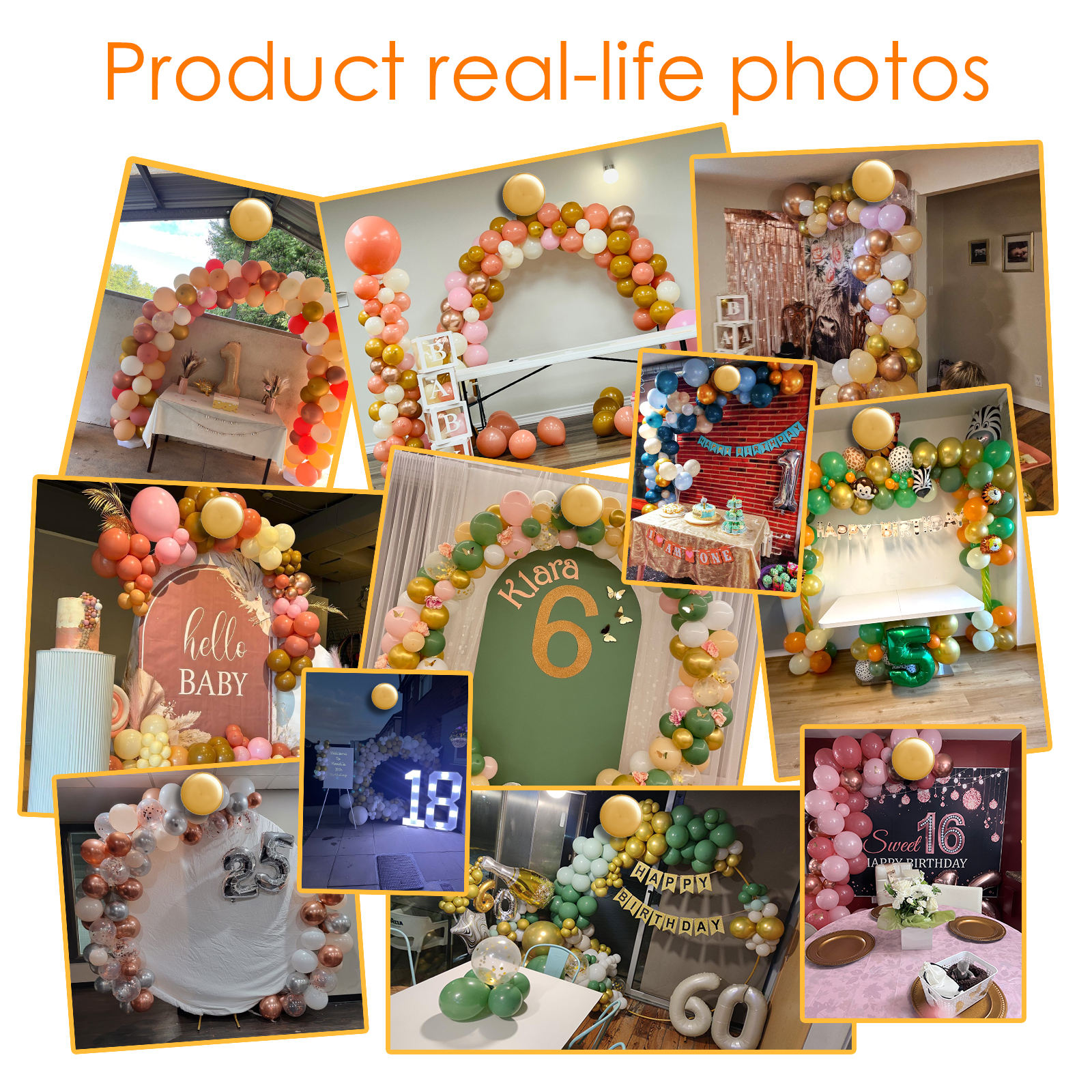 Decoraciones de globos personalizadas