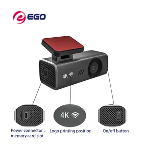 निर्माता गर्म बेच 4K कार ब्लैक बॉक्स 145 डिग्री कार Dvr रियर पानी का छींटा कैम 4k स्मार्ट कार कैमरा