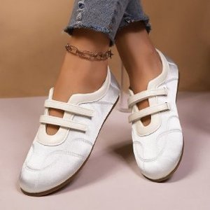 Scarpe da Donna alla Moda Rosa Chiaro con Doppio Velcro, <span class=keywords><strong>Ballerine</strong></span> Mary Jane, Scarpe Casual Basse per Ragazze - Product Image 2