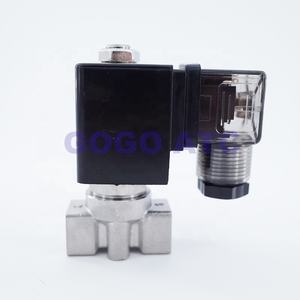 Air 2 Way SS304 высокотемпературный паровой горячей воды пилотный поршневой электромагнитный клапан 1/8 1/4 "110 В отверстие переменного тока 2,5/3/4 мм нормальное закрытие FKM - Product Image 4