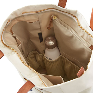 Tùy Chỉnh Tái Sử Dụng Nylon Chuyển Đổi Tã Ba Lô Da Xử Lý Vai Mua Sắm Tote Túi Với Túi Và Dây Kéo - Product Image 6