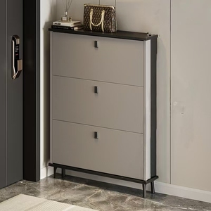 Armoire à <span class=keywords><strong>chaussures</strong></span> économique : <span class=keywords><strong>console</strong></span> <span class=keywords><strong>d</strong></span>'<span class=keywords><strong>entrée</strong></span> <span class=keywords><strong>avec</strong></span> grand <span class=keywords><strong>rangement</strong></span> intégré, ultra-mince, <span class=keywords><strong>avec</strong></span> porte rabattable - Product Image 4