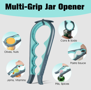 Ensemble de 2 ouvre-bouteilles, ouvre-boîtes multifonction 5 en 1 avec poignée ergonomique antidérapante, ensemble d'outils de cuisine - Product Image 2
