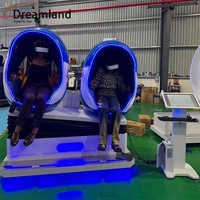 Коммерческий VR-симулятор Dreamland: 2-местное кресло-яйцо, работающее на монетах, для торговых центров и парков развлечений