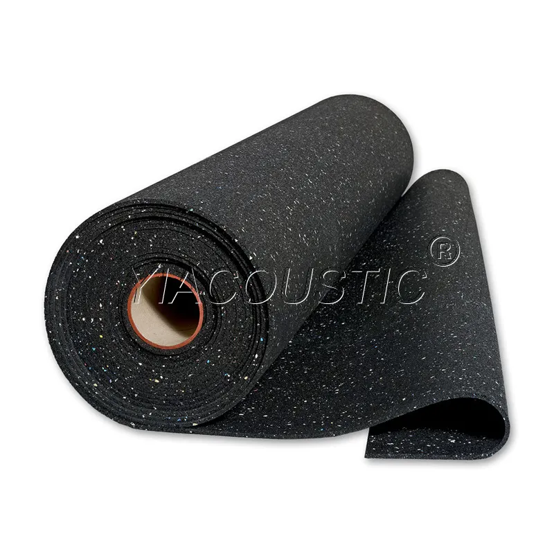 Yiacoustic Corcho acústico de goma Underlayment/Base acústica de suelo de 5mm