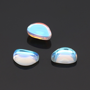Venta al por mayor de <span class=keywords><strong>piedra</strong></span> lunar sintética de <span class=keywords><strong>color</strong></span> azul, <span class=keywords><strong>piedra</strong></span> preciosa artificial, tamaño personalizado, forma de hoja, <span class=keywords><strong>piedra</strong></span> lunar - Product Image 4