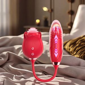Hot Selling USB Powered Frau G-Punkt Stimulator Teleskop Klitoris Vibrator Dildo Rose Saugen Vibrator Sexspielzeug - Product Image 6