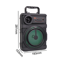 ZQS6168W meubles intégrés petits haut-parleurs portables karaoké sans fil lecteur Audio Portable école Loa karaoké avec 1 microphones