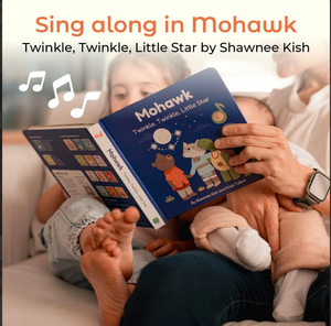 Livre sonore interactif éducatif précoce <span class=keywords><strong>pour</strong></span> enfants en langue Mohawk, avec fonction de chant 'Twinkle Twinkle Little Star', rechargeable USB-C - Product Image 4