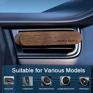 Difusor de Aceites Esenciales Reutilizable con Clip para Rejilla de Ventilación de Coche, de Madera Natural, Multiestilo, para Sedán y SUV, Accesorio para Vehículo - Product Image 4