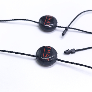 Cao cấp tùy chỉnh thương hiệu dập nổi logo Con dấu nhựa thẻ cho Đồng hồ đồ trang sức và quần áo với bền nylon chuỗi - Product Image 6