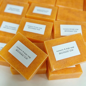 Turmeric Kojic Acid Brightening <b>Soap</b> For Dark Spots Uneven Skin Tone Natural Handmade Face Body - Product Image 4