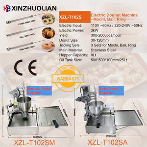 Máquina Eléctrica para Hacer Donas, Tipo Berliner y <span class=keywords><strong>Cruller</strong></span> Francés, Automática, Industrial y Comercial, con Glaseador y Freidora - Product Image 5