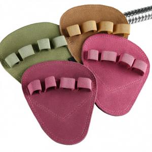 Guantes de fitness sin dedos de gamuza para levantamiento de pesas, agarres antideslizantes para entrenamiento en el gimnasio - Product Image 1