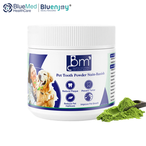 BLUENJOY soins de santé chien dents nettoyage poudre et chats haleine désodorisant Plaque Off Pet Lab Co mauvaise haleine et tartre dissolvant - Product Image 1