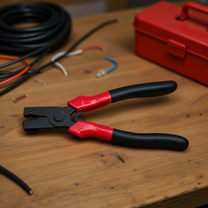 Alicates 871 C de 8 pulgadas con mango rojo para cortar y pelar cables - Product Image 3