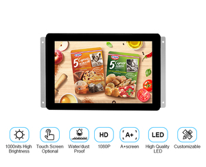 Écran LCD TFT étanche avant VGA DVI <span class=keywords><strong>10</strong></span> <span class=keywords><strong>10</strong></span>,1 pouces <span class=keywords><strong>HD</strong></span> 1080p Haute luminosité Moniteur d'affichage - Product Image 2