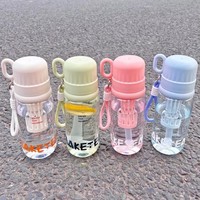 Nouvelle bouteille d'eau en plastique avec sangle, résistante aux hautes températures, en PC, design moderne, pour thé et eau, idéale pour l'été
